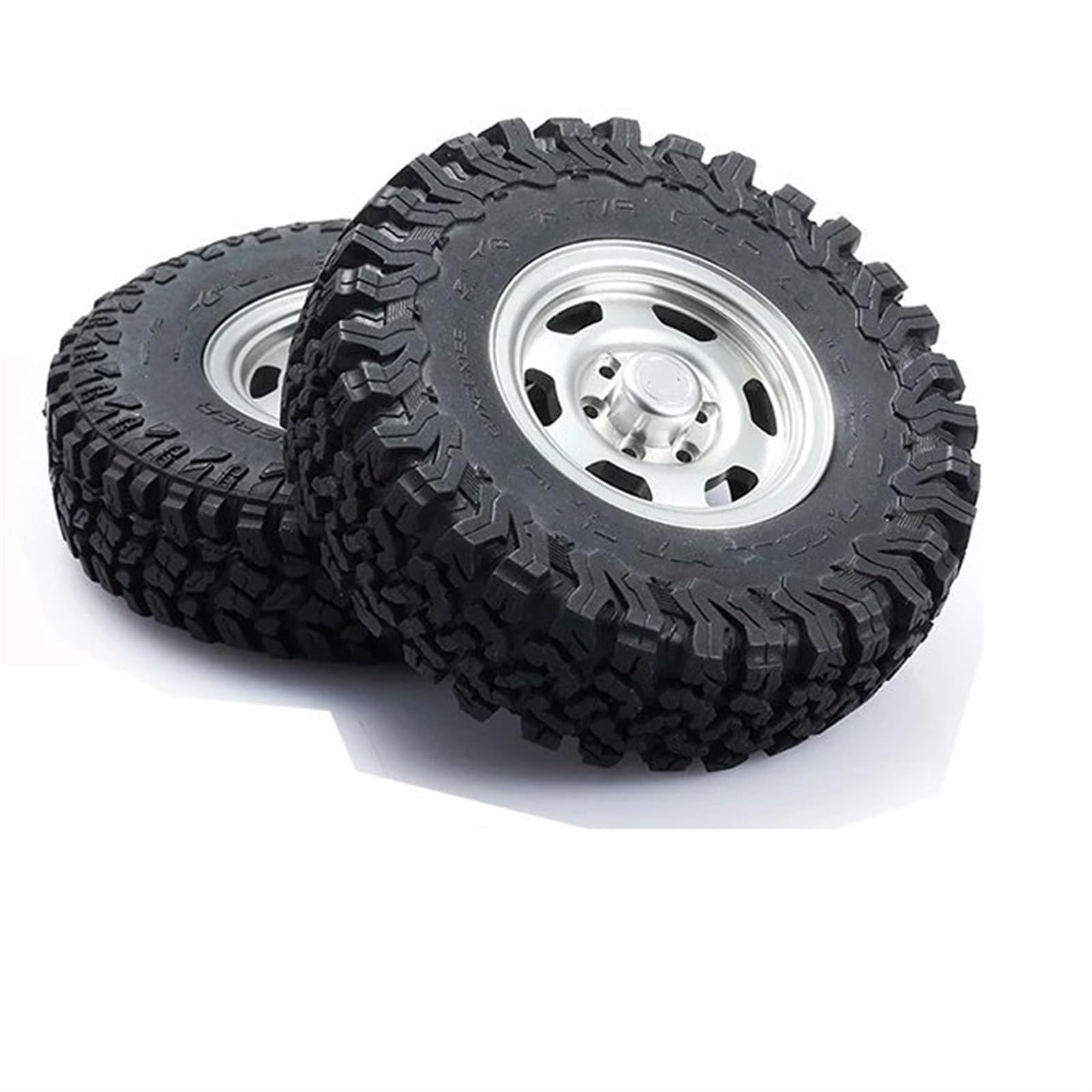 JYYTERD RC Auto Reifen Kompatibel Mit Bronco Für Defender Für Axial 1/10 RC-Autoteil DJ 1,5 Zoll 87 Mm RC Crawler All-Terrain-Reifen Offroad-Gummifelsenreifen von JYYTERD