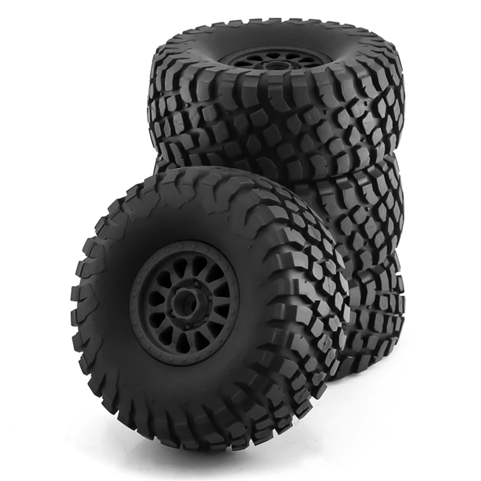 JYYTERD RC Auto Reifen Kompatibel Mit for TRAXXAS Für UDR Für ARRMA Für Mojave Für Yikong DF7 FS 4-TLG. 138 Mm 1/7 Für Desert Short Course Truck-Reifen, 17 Mm Radsechskant von JYYTERD