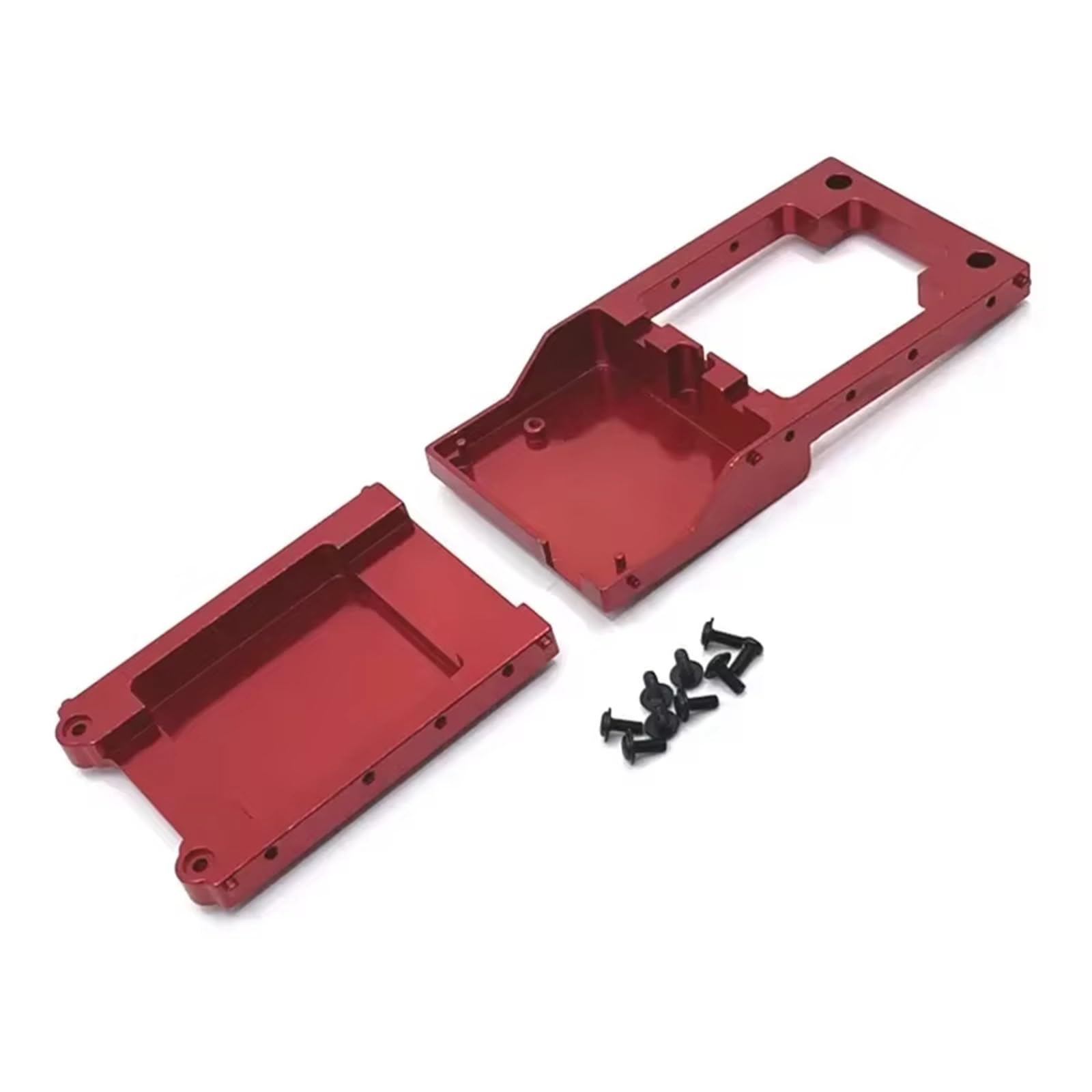 JYYTERD RC Auto Upgrade-Teile Kompatibel Mit MN Für MN78 1/12 RC Auto Upgrade Teile Zubehör Metall Lenkservo Feste Halterung Träger(Red) von JYYTERD