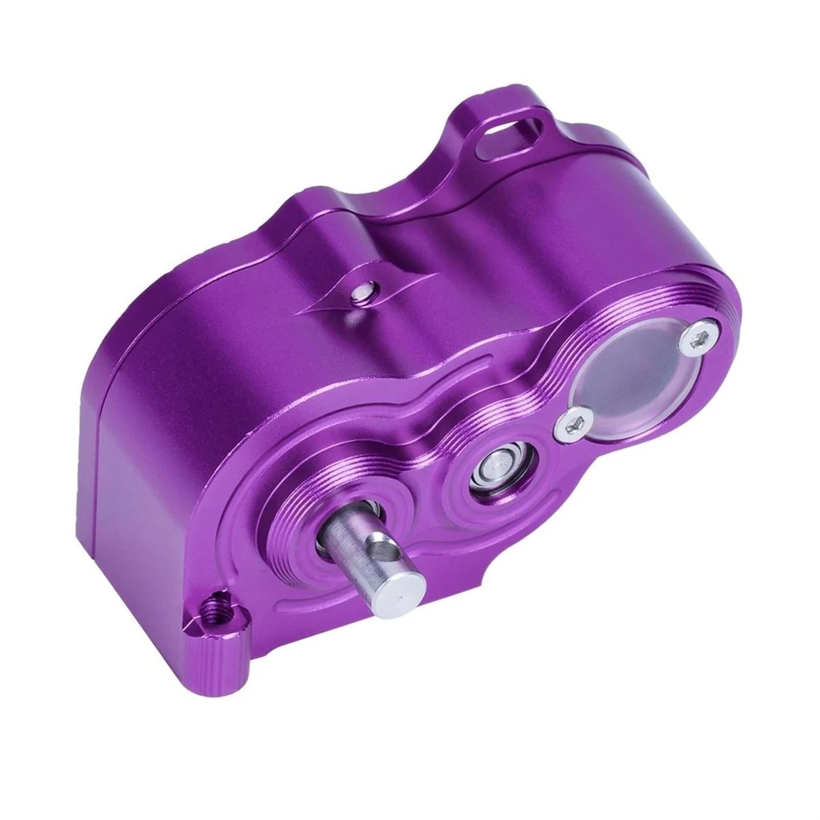 JYYTERD RC Car Getriebe Kompatibel Mit Axial SCX10 90046 D90 TRX4 TF2 CC01 Für Capra Für Für traxxas, Getriebebaugruppe Aus Aluminiumlegierung, 1/10 RC-Auto(Purple) von JYYTERD