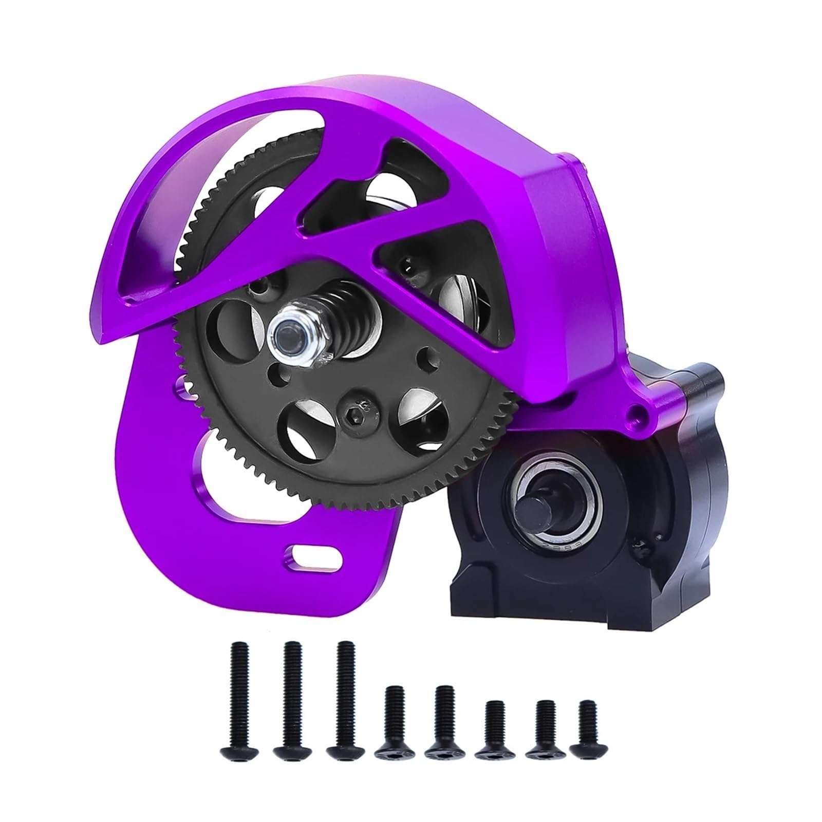 JYYTERD RC Car Getriebe Kompatibel Mit Axial SCX10 I II AX10 SMT10 Metallgetriebe Mittelgetriebe 1/10 RC Crawler Upgrades Teil(Purple) von JYYTERD