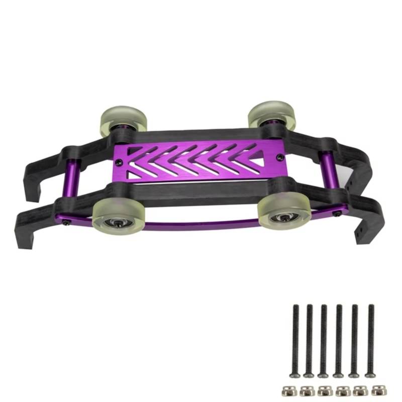 JYYTERD RC Teile Kompatibel Mit MJX H16 16207 16208 16209 16210 1/16 RC Auto Upgrade Teile Überrollkäfig Wheelie Bar(Purple) von JYYTERD