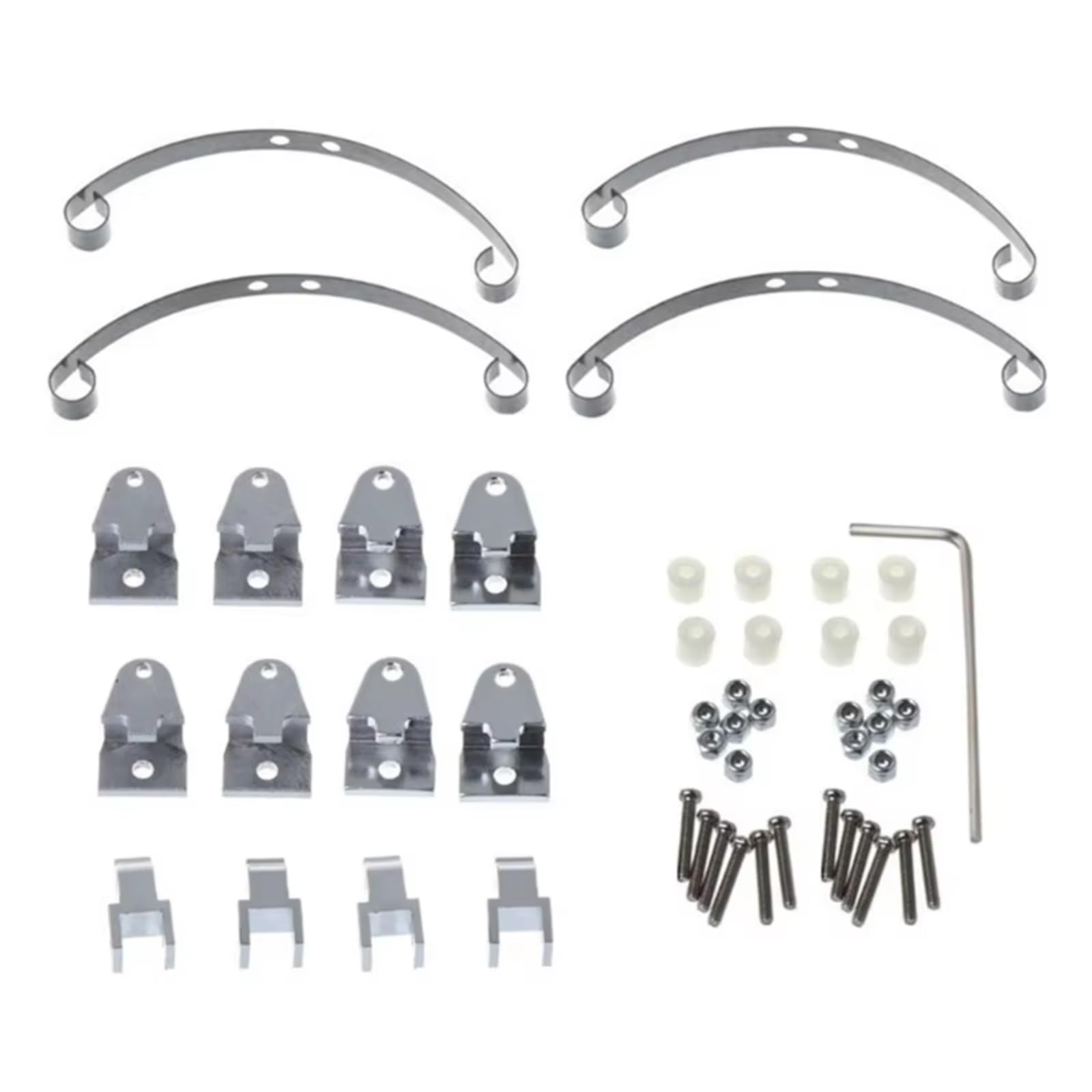 JYYTERD RC Teile Kompatibel Mit WPL B1 B14 B24 C14 C24 1/16 RC-Auto-Tuning-Teile Metallstahl Für Blattfederaufhängungssatz Stoßdämpfer von JYYTERD