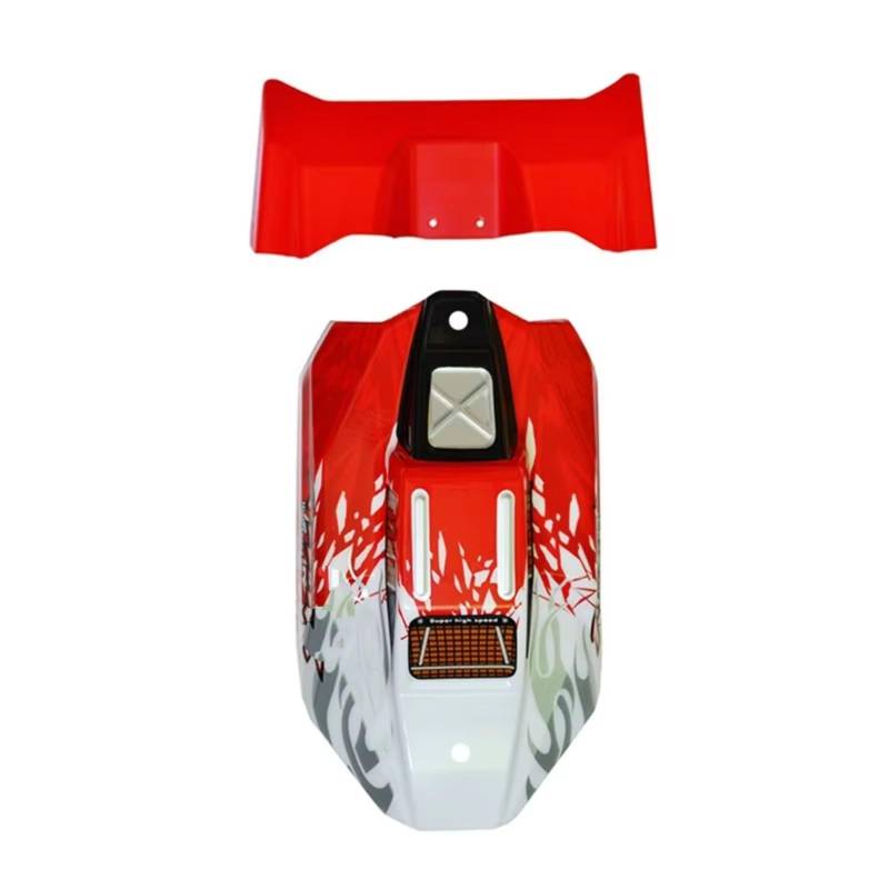 JYYTERD RC Teile Kompatibel Mit XLF F16 F17 1/14 RC Auto Ersatzteile Zubehör RC Auto Karosserie Autoabdeckung Heckflügel(Red) von JYYTERD