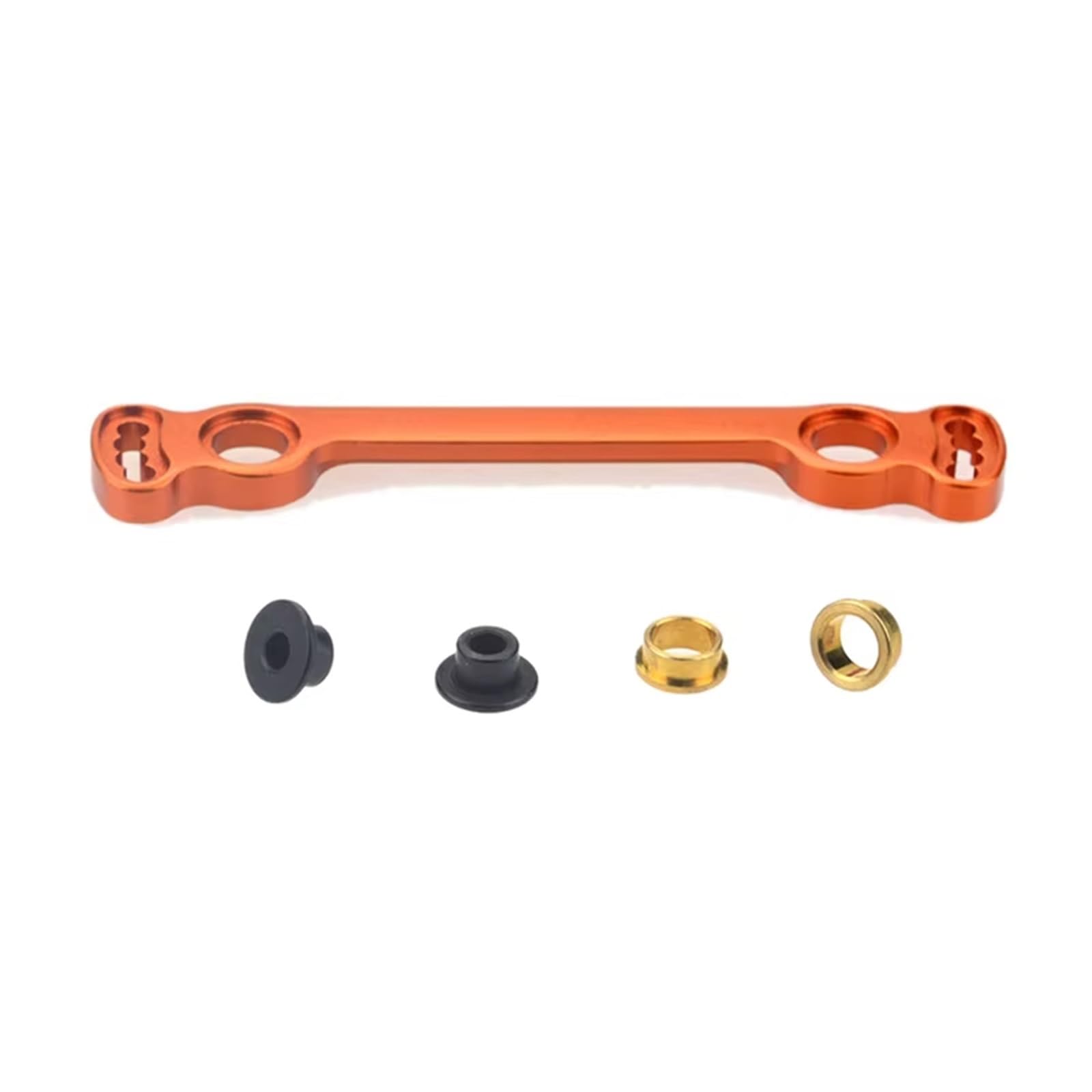 JYYTERD RC Teile Kompatibel Mit Zd Für Racing 9116 9020 9072 08421 08423 08425 08426 08427 1/8 RC Autoteile Zubehör 8146 Metalllenkplatte Orange von JYYTERD