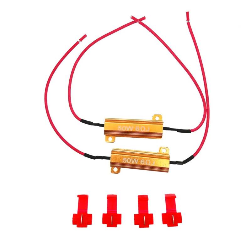 JZK 2 x 50 W 6-Ohm-Lastwiderstände zur Behebung von Blinksignalfehlern von JZK