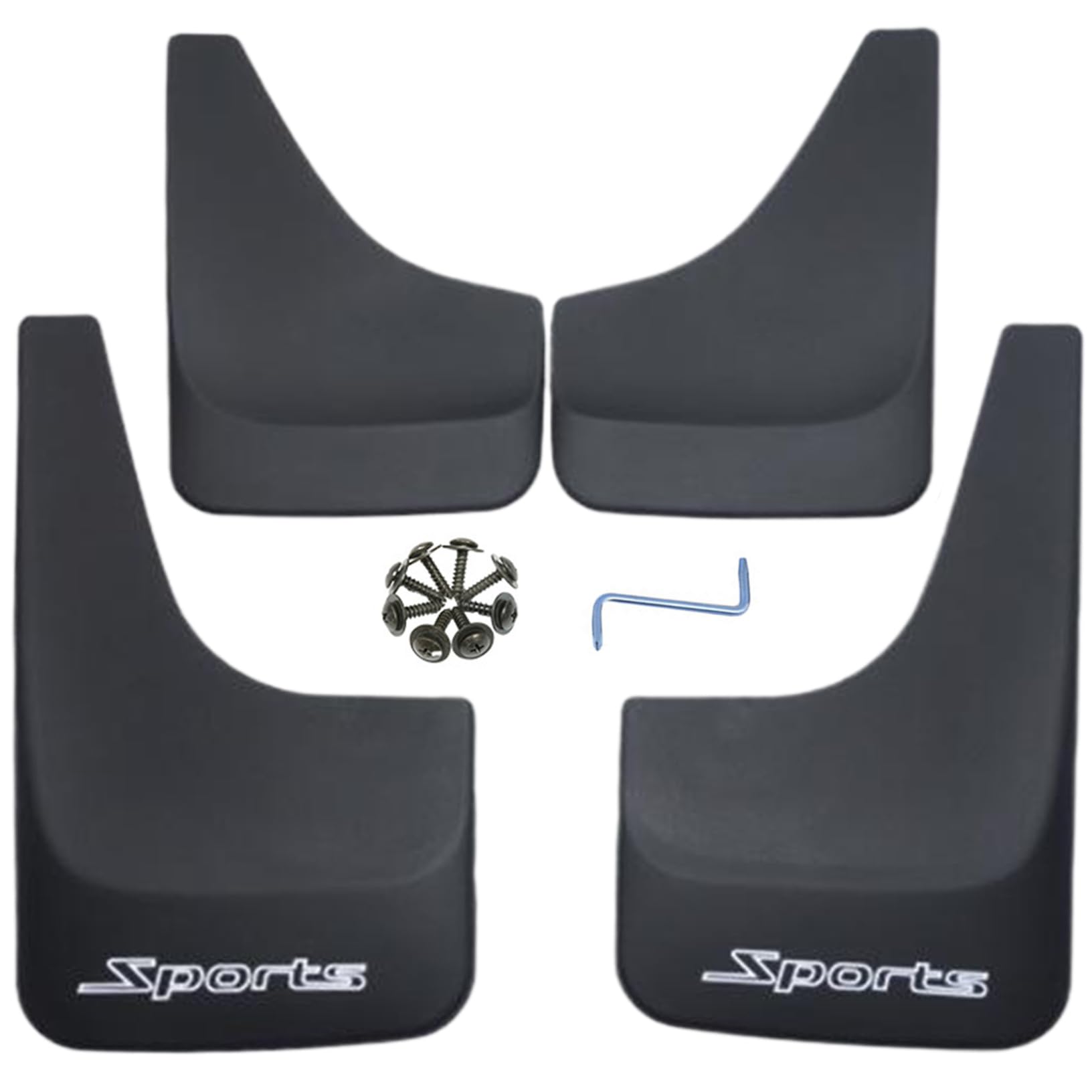 4pcs Mud Guards, Schlammklappen, vordere und hintere Schlammwächter Plastik Flexibler Rad Fackeln Spritzschutzschutz schützt die Karosserie für den Auto -LKW -SUV von JZLEJC