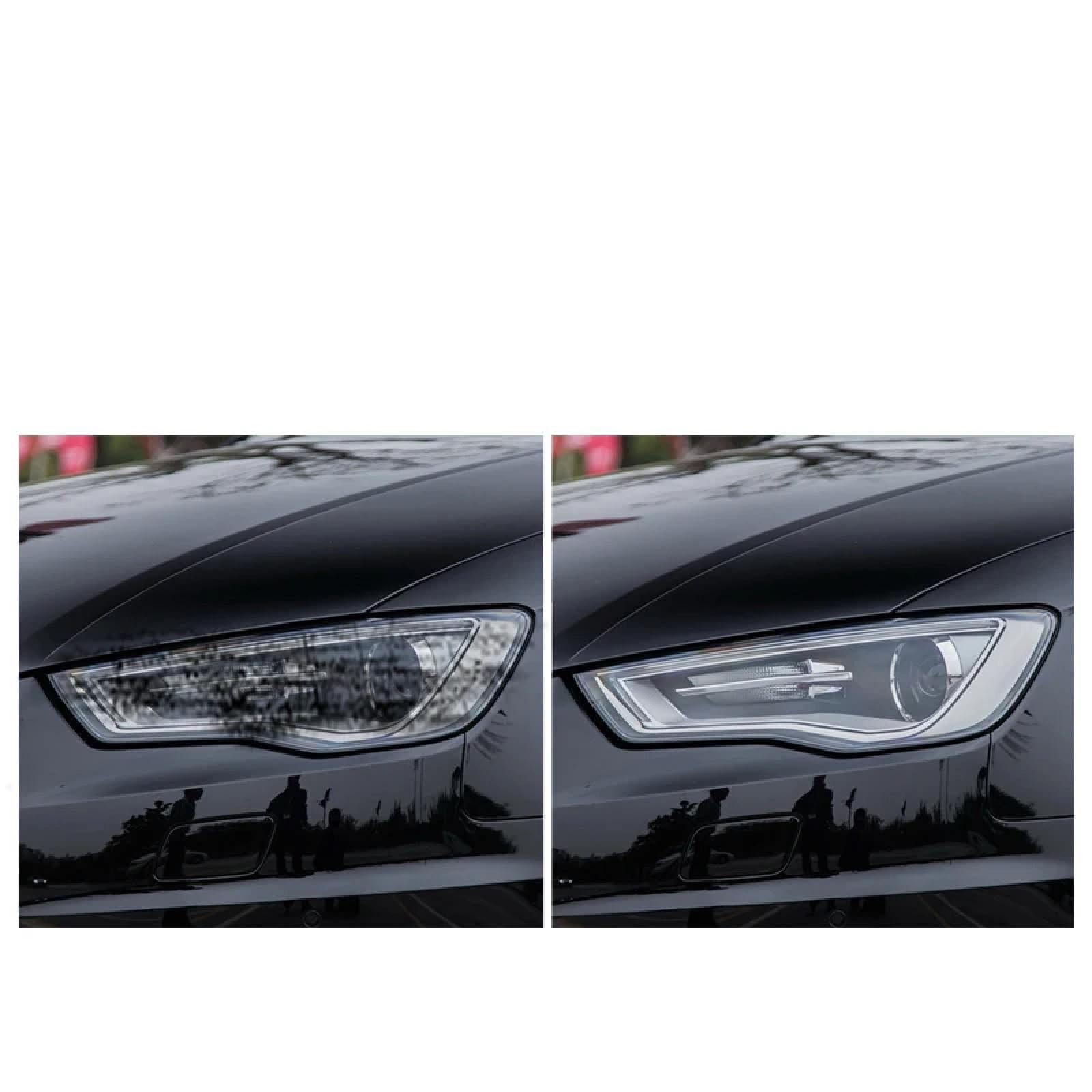 Auto Frontlicht Transparent TPU Aufkleber Scheinwerfer Schutzfolie, für Audi S3 8V S4 B8 B9 S5 S6 C7 C8 S7 S8 TTS 2020 Zubehör S32014-2016 von JZPFC