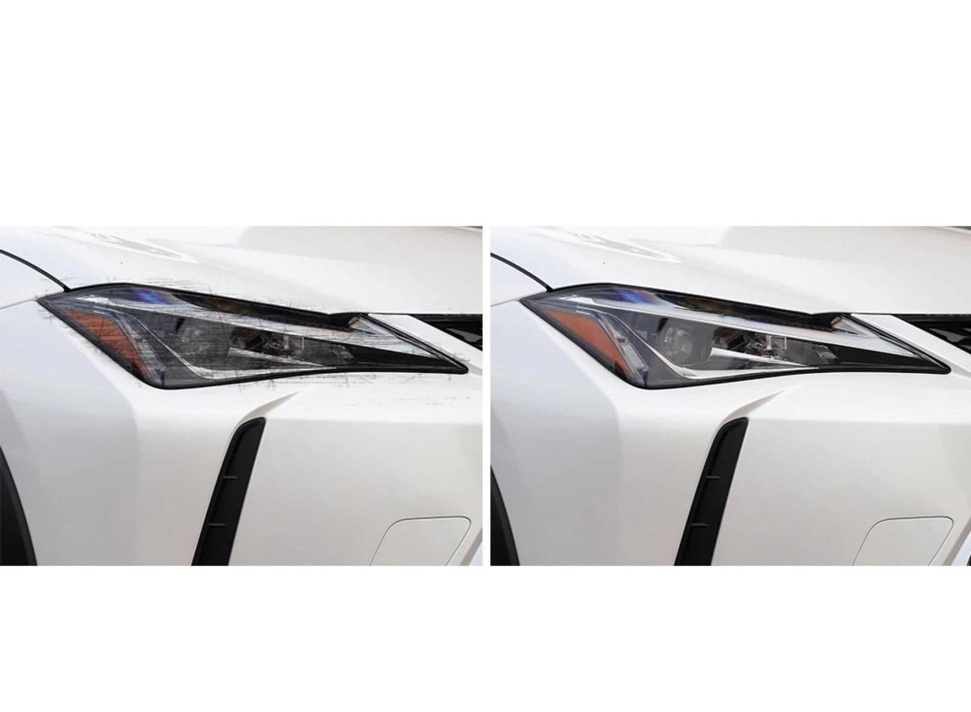 Auto Scheinwerfer Schutzfolie Frontlicht Transparent Rauchschwarz TPU Aufkleber, Für Lexus UX UX250h UX200 2019 2020 Zubehör Transparent von JZPFC