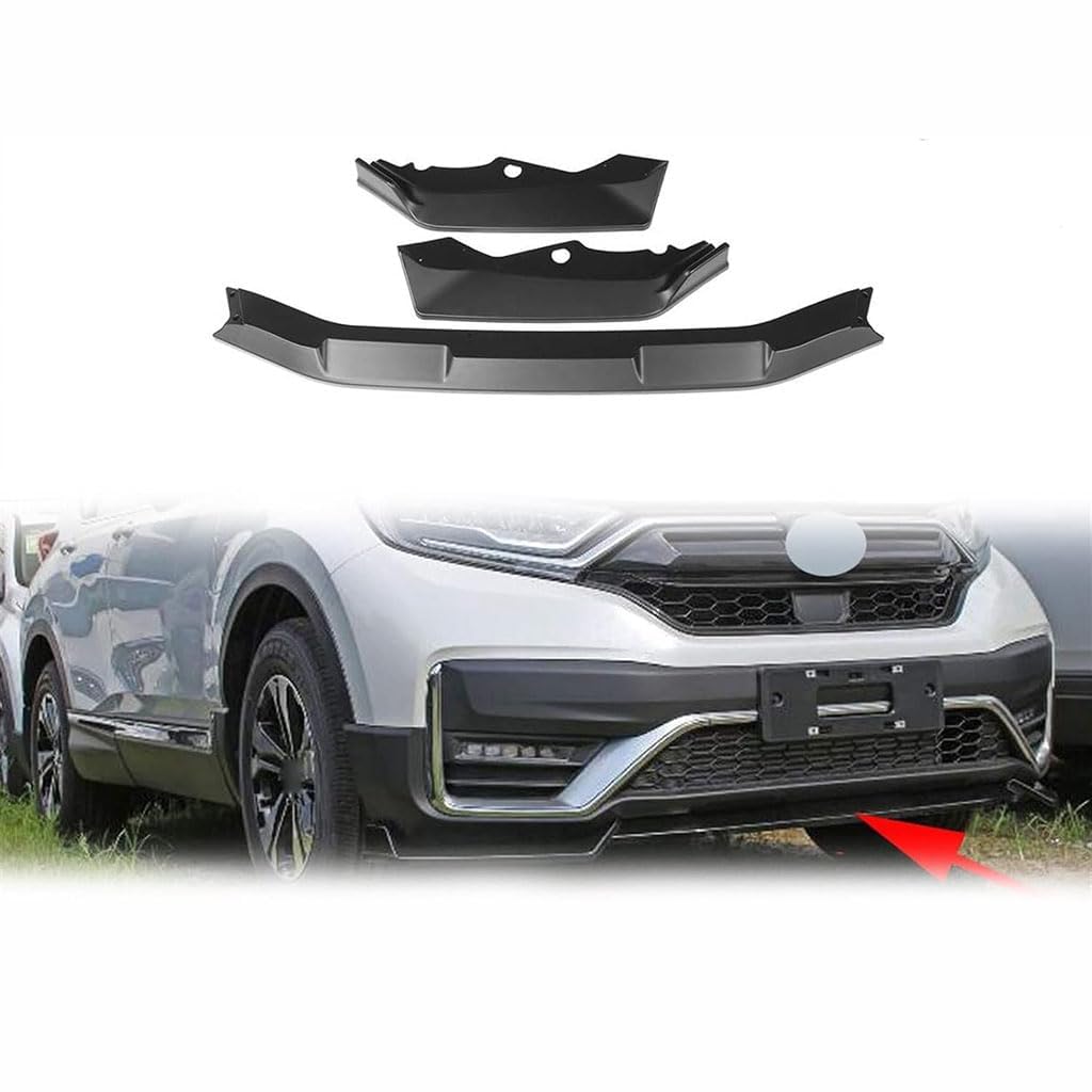 Auto Frontlippe Spoiler Frontspoiler für CR-V CRV 2021,FrontstoßStange Splitter Lippenspoiler Bodykit-SchutzzubehöR von JZWJNFYY