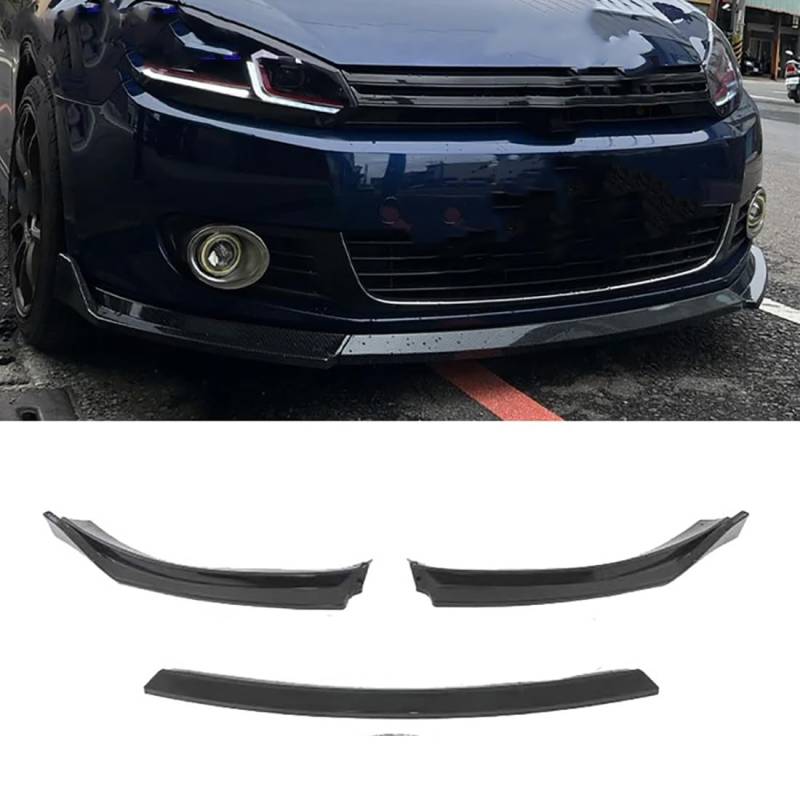 Auto Frontlippe Spoiler Frontspoiler für VW Golf 6 MK6 Standard TSI TDI 2008-2012,FrontstoßStange Splitter Lippenspoiler Bodykit-SchutzzubehöR von JZWJNFYY