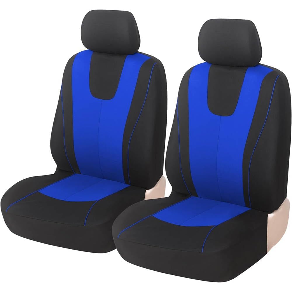 JZWJNFYY Autositzbezüge Universal Fit KomplettsetAuto für Jeep Renegade 2014-2018 Sitzbezug Set,Automotive Stuhl Fall Protector,Perfekter Schutz Für Autositze,2 Front Seats Blue von JZWJNFYY