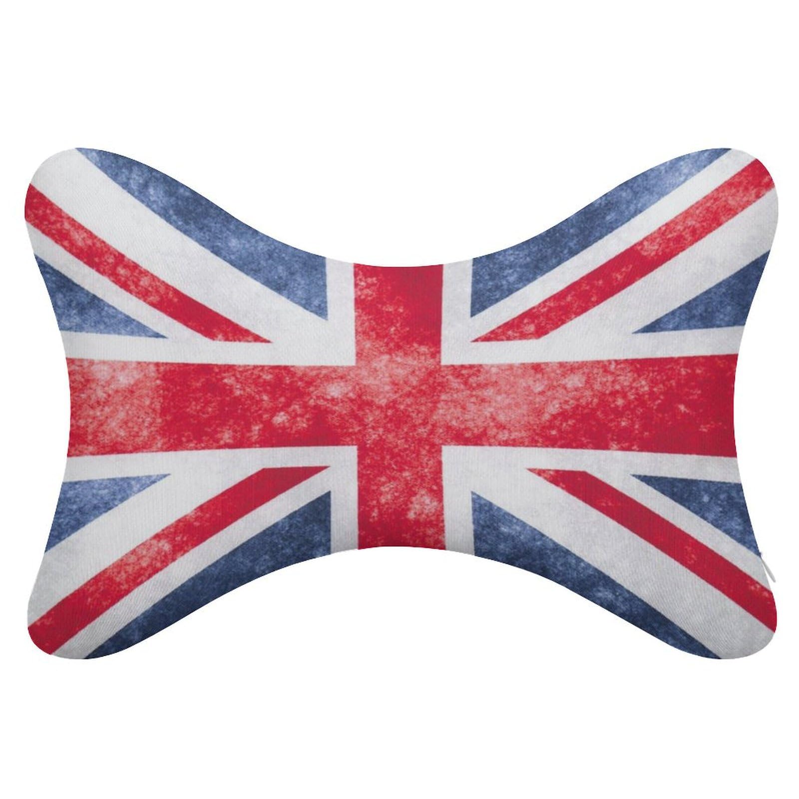 JZemdybill Autositzkissen, Vintage-Stil, britische Flagge, Kopfstützenkissen, Nackenstützkissen für Fahrer oder Beifahrer, 2 Stück von JZemdybill