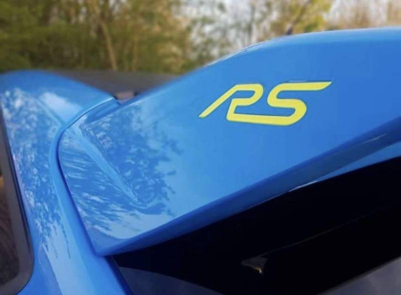 Focus RS MK3 3D Gel-Embleme Inlays für den Heckspoiler (Gelb) von Jackplott