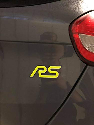 Focus RS MK3 3D Gelembleme Inlay Front+Heck freie Farbwahl (Neongelb) von Jackplott