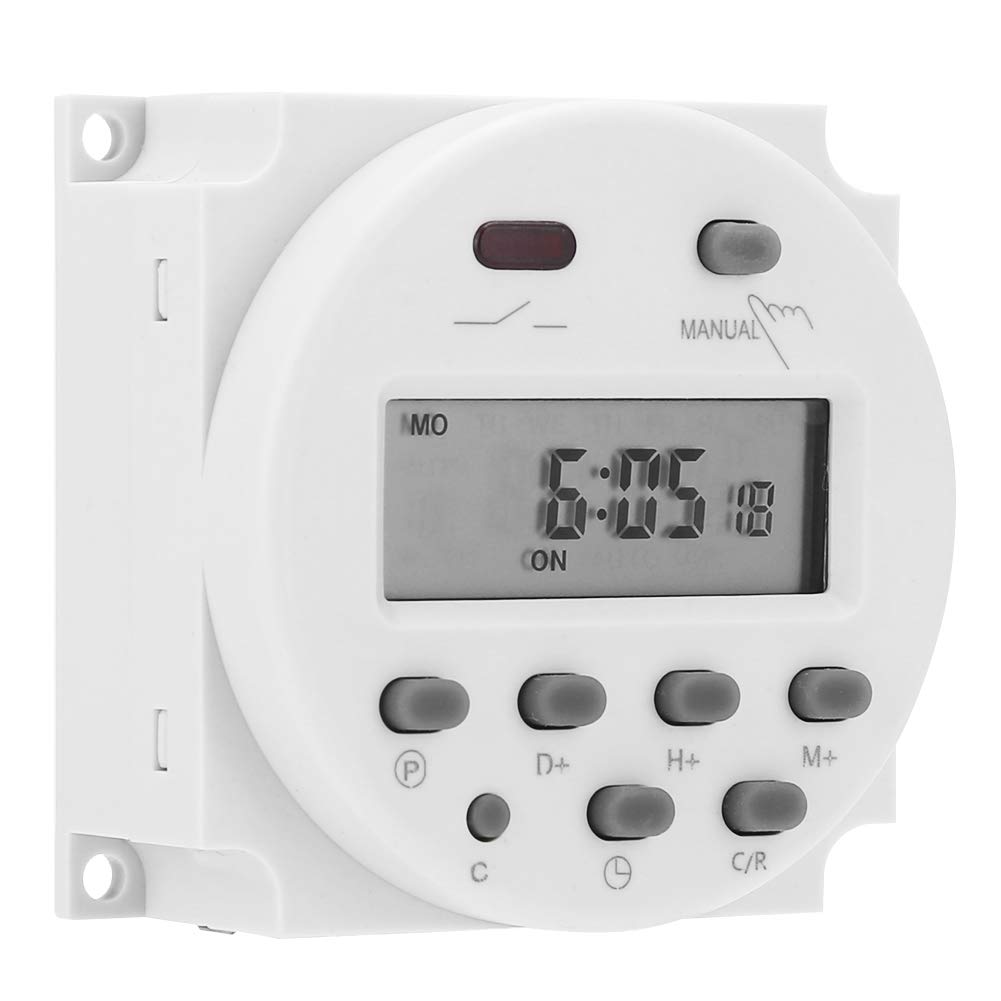 Jadeshay 12v Zeitschaltuhr, CN101A DC 12V Zeitschaltuhr Digital Programmierbarer Timer Switch mit LCD für Haushaltsgeräte Straßenlaterne von Jadeshay