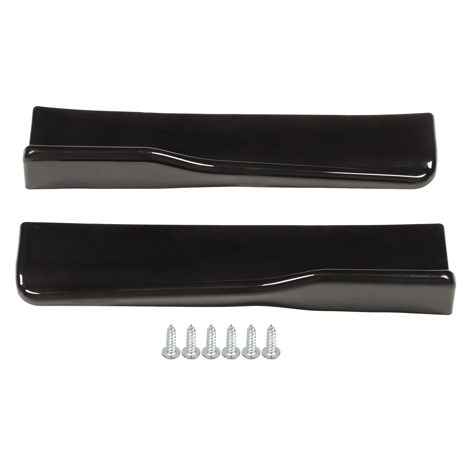 Jadeshay 2 Stück Heckschürze Winglets Diffusor, ABS Kratzfest Links Rechts Hell Universal Auto Heckstoßstange Lip Splitter Diffusor Spoiler Schwarz von Jadeshay