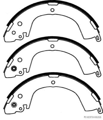 Bremsbackensatz Hinterachse Jakoparts J3505034 von Jakoparts