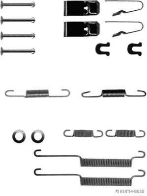 Zubehörsatz, Bremsbacken Hinterachse Jakoparts J3564001 von Jakoparts