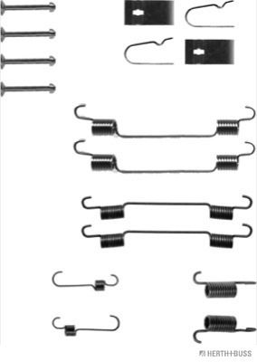 Zubehörsatz, Bremsbacken Hinterachse Jakoparts J3568000 von Jakoparts