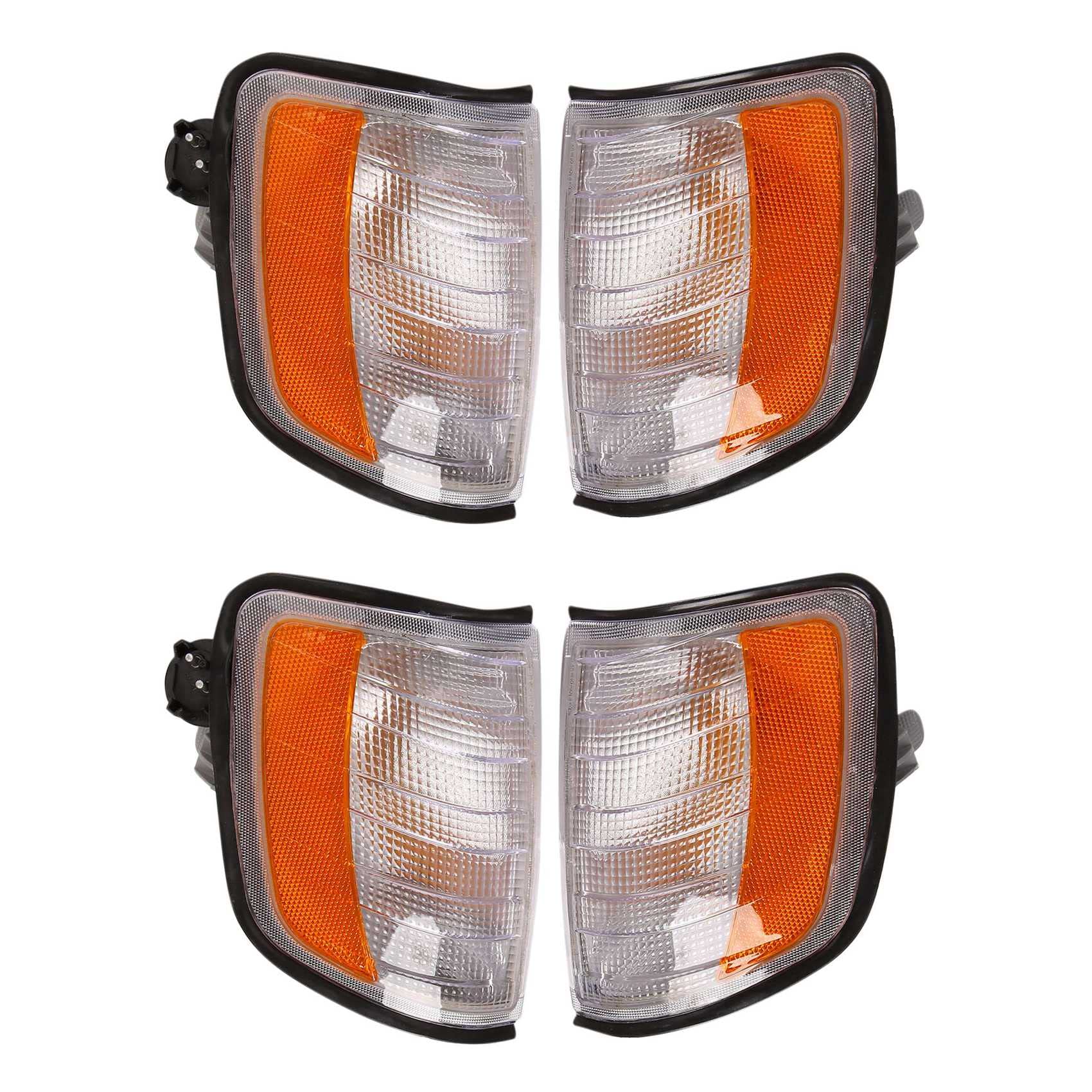 Janasiba 2X Auto Eck Leuchte Front Blinker Kontroll Leuchte für E Class W124-1996 1248261243 1248261143 von Janasiba