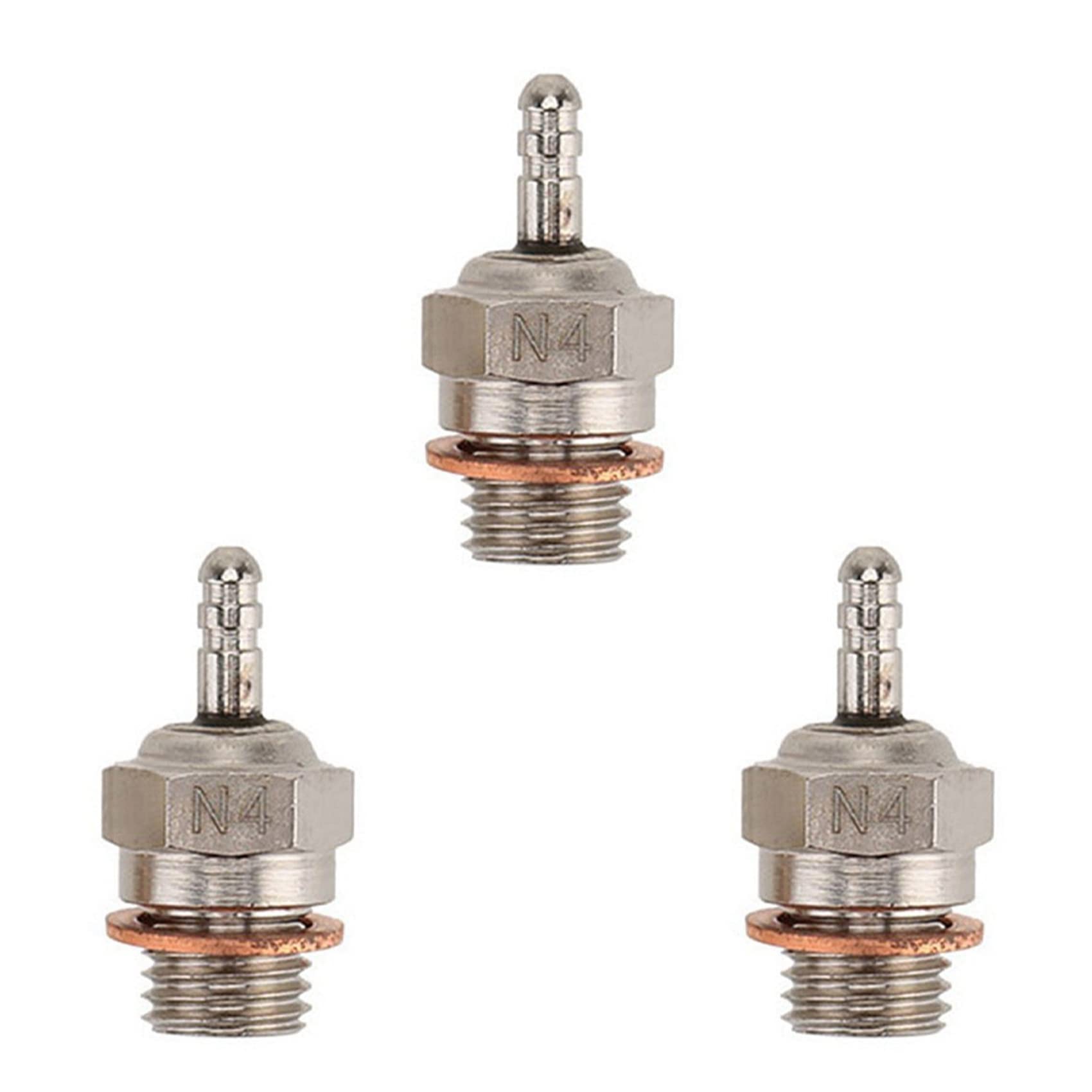 Janasiba 3X Gluehen N4 Stecker Zuendkerze Fuer 1/10 RC Boot von Janasiba