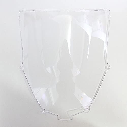 Motorrad Double Bubble Windabweiser Windschutzscheibe Windschutzscheibe Für Kawasaki Ninja ZX9R 2000-2005 (Transparent) von JaneShop