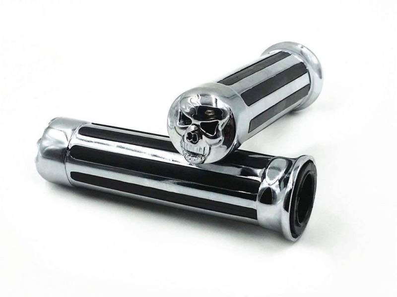 Universal 1 zoll 25mm Schädel Lenker Handgriff Griff Für Harley Kawasaki Suzuki Honda Cruiser Chopper Benutzerdefinierte von JaneShop