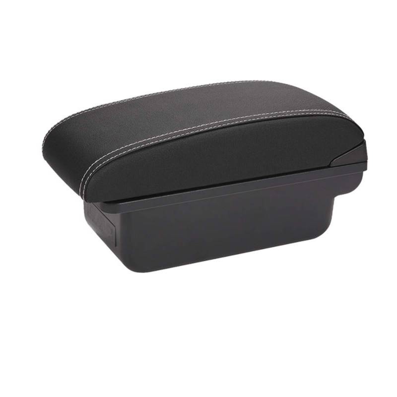 Armlehne Auto,Mittelarmlehne Passend for Renault Armlehne for Renault Duster Auto Armlehne Box Center Storage Box Auto Zubehör Innen(C3 Black white NOUSB) von Janmobrian