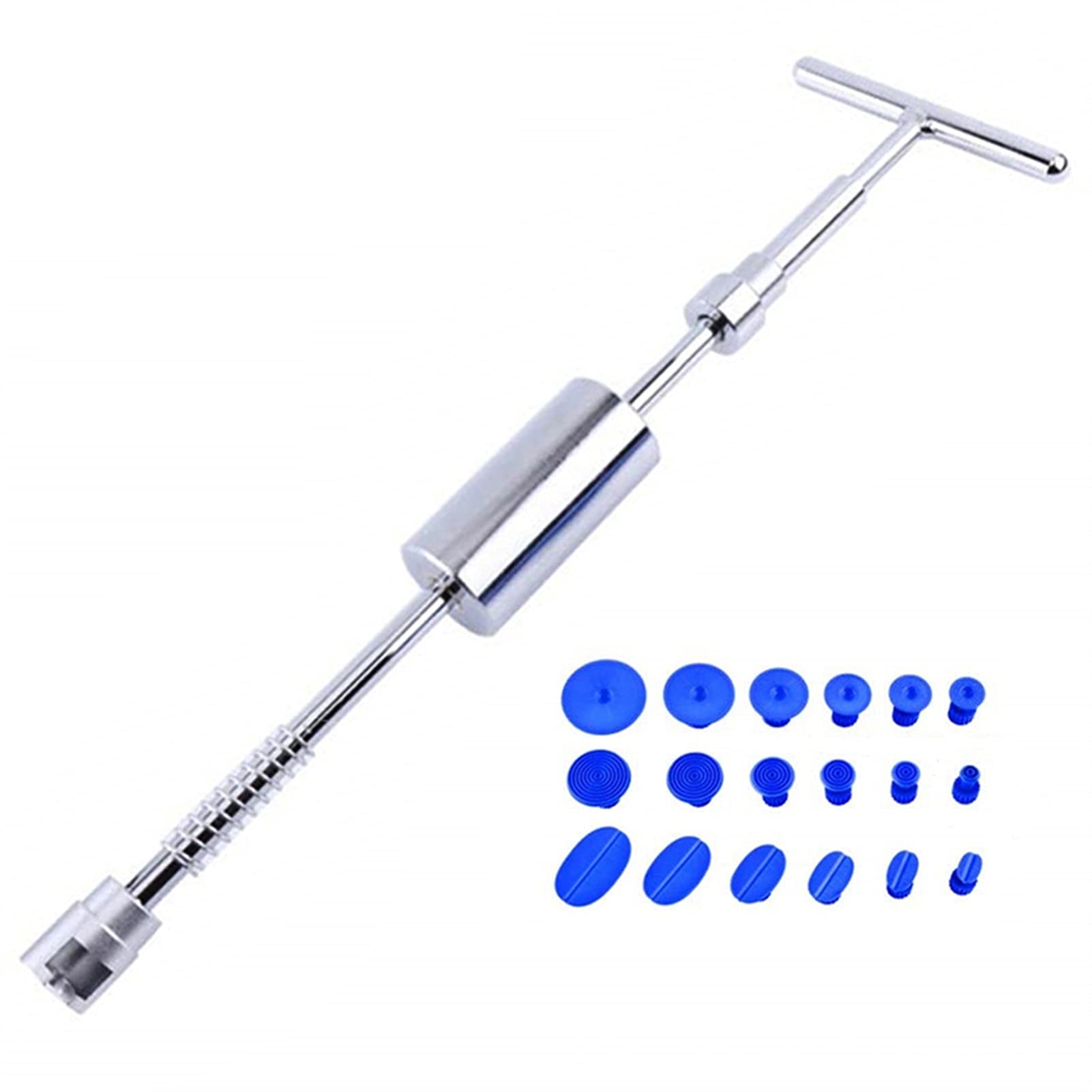 Dellen Reparaturset Auto,Beulenzieher Auto 50 cm 38 cm Metallautometer-Reparaturwerkzeuge Auto-Reparatur-Dent Puller-Kit Slide Hammer Reverse Hammer(38cm) von Janmobrian