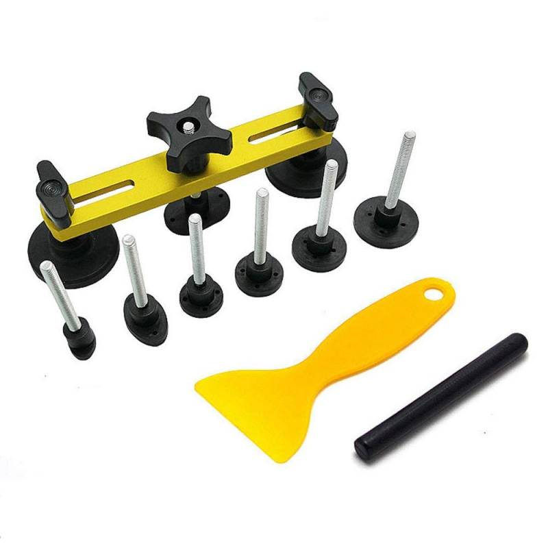 Dellen Reparaturset Auto,Beulenzieher Auto Entfernen von Dellen Auto Delle Reparaturwerkzeug Auto Body Saugnapf Dent Puller Kit Karosserie Reparatur Hand Werkzeugsatz(C) von Janmobrian