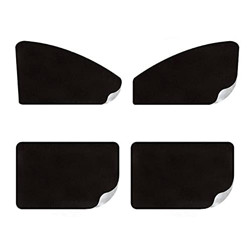 Frontscheibenabdeckung Autozubehör Autofenster Sonnenschutz Magnetische Windschutzscheibe Visier Abdeckung Block 4 Fenster Sonnenschirm UV Protect Autofenster Film 4pcs / Set(Silver Black) von Janmobrian