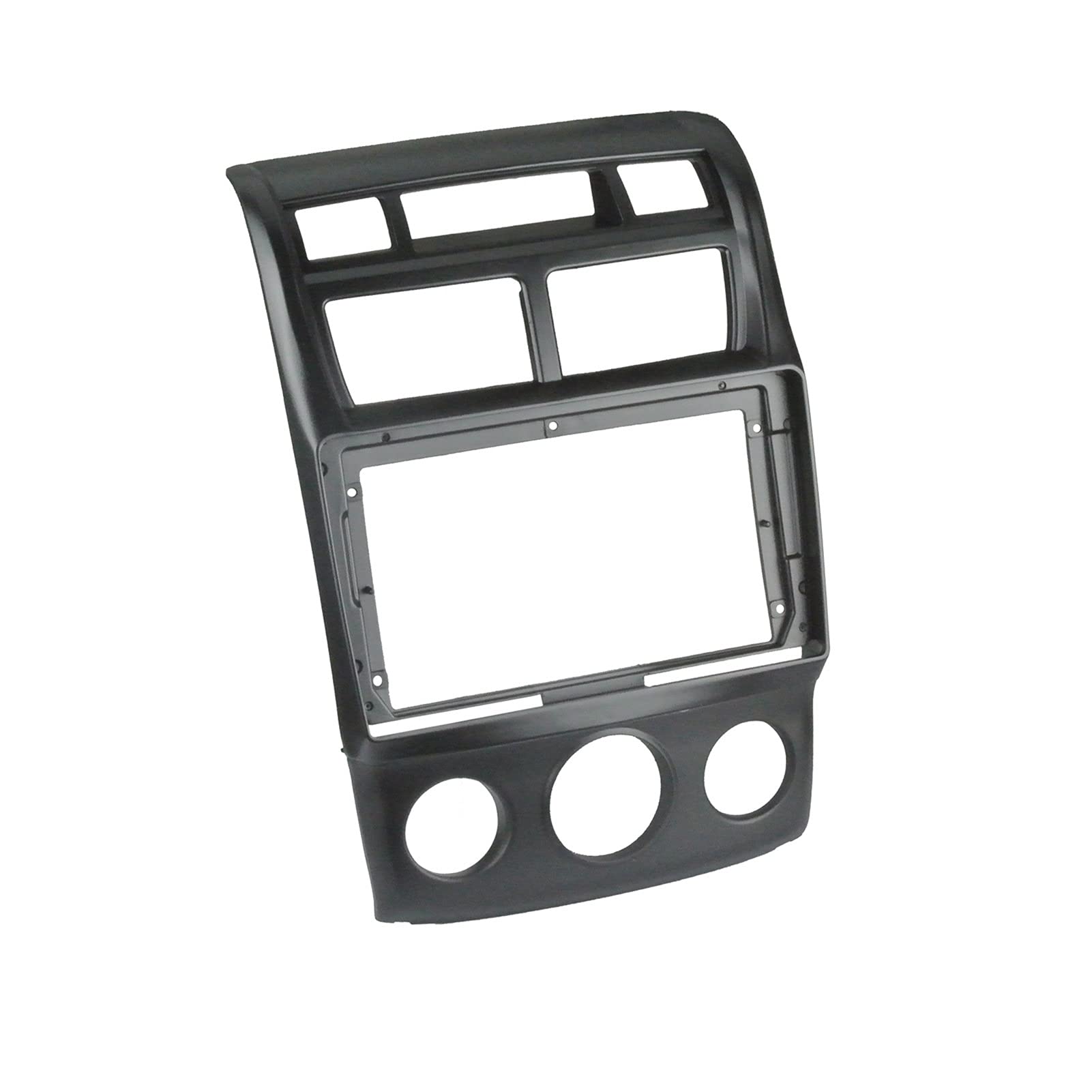 Radioblende,Doppel Din Einbaurahmen 1/2Dines Auto DVD Rahmen Audioanschlussadapter Dash Trim Kits Facia Panel 9inch Fit Verwendung für KIA SPORTAGE 2007-2010. Double Din Radio Player(Frames and cable) von Janmobrian