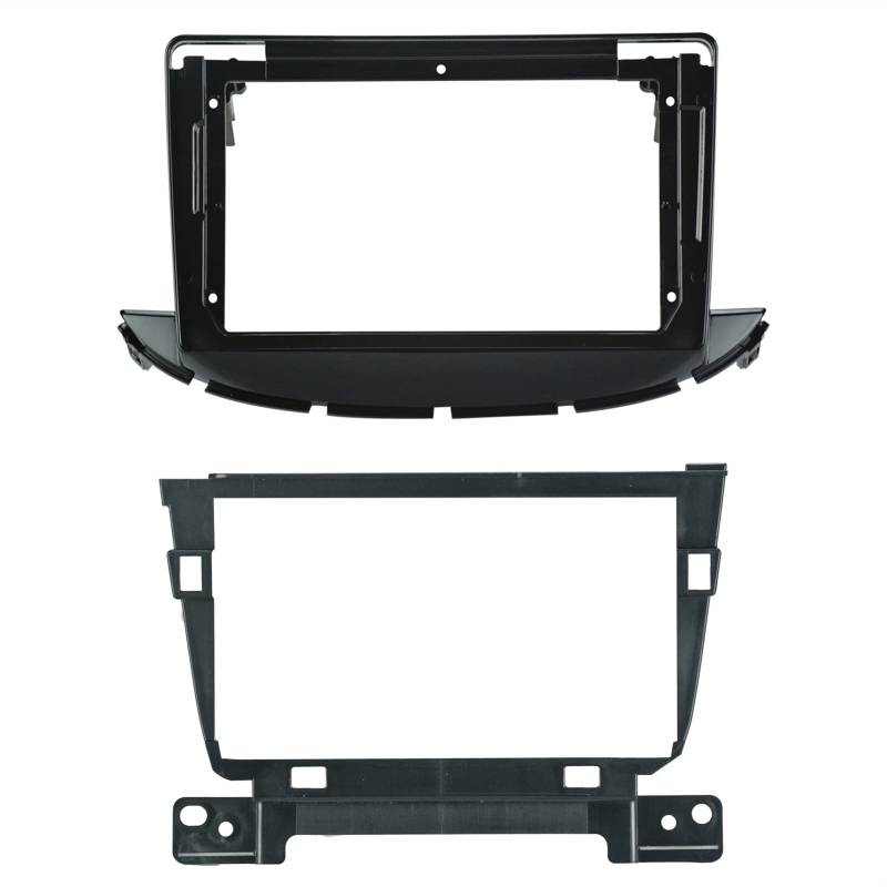 Radioblende,Doppel Din Einbaurahmen 1-2Din Auto DVD Rahmen Audioanschlussadapter Dash Trim Kits Facia Panel 9Inchfit Verwendung für Chevrolet Trax 13-20 Doppelfunkspieler(YB TK168) von Janmobrian