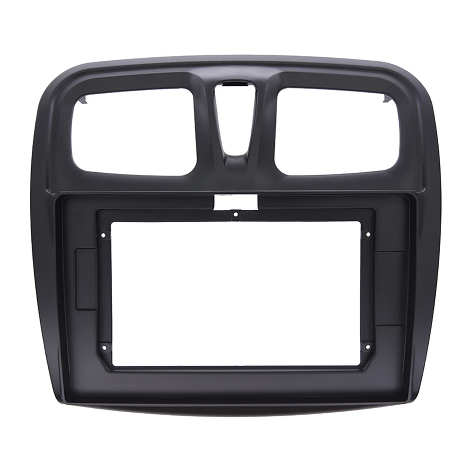 Radioblende,Doppel Din Einbaurahmen 10,1 Zoll Car Radio Fascia Frame Fit Gebrauch für RENAULT SANDERO LOGAN 2015-2018 2 DIN-STEREO-REWITTE MONTIERTE INSTALLIEREN-ZEIGNISCHE BEZEL-Panel von Janmobrian