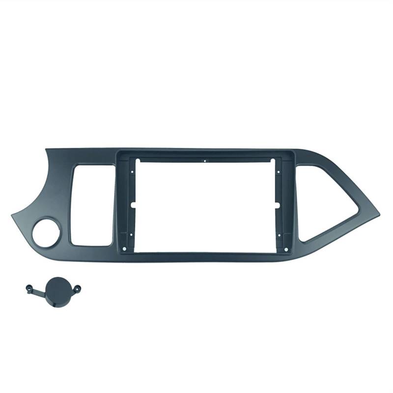 Radioblende,Doppel Din Einbaurahmen 2 DIN-CAR-Funkinstallation DVD MP5-Kunststoff-Faszien-Panel-Rahmen-Fitnutzung für Kia Picanto Morning 2011-2017 Dash Mount Kit von Janmobrian