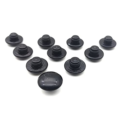 Radmuttern Kappen 10 stücke Universal Sechskantbuchse Bolzen Schraubenmutter Kopf Abdeckkappe M8 8mm M10 10mm M6 6mm Gebrauch for Suzuki BMW(Black,M10) von Janmobrian