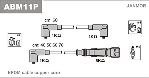 Janmor ABM11P Zündleitungssatz von Janmor