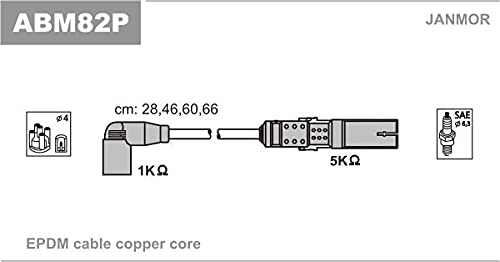 Janmor ABM82P Zündleitungssatz von Janmor