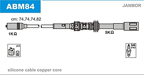 Janmor ABM84 Zündleitungssatz von Janmor