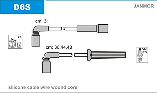 Janmor D6S Zündleitungssatz von Janmor
