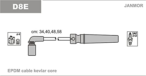 Janmor D8E Zündleitungssatz von Janmor