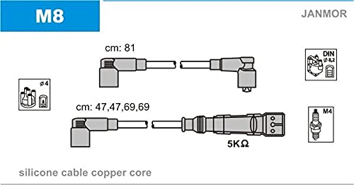 Janmor M8 Zündleitungssatz von Janmor