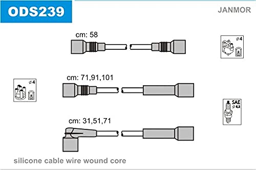 Janmor ODS239 Zündleitungssatz von Janmor