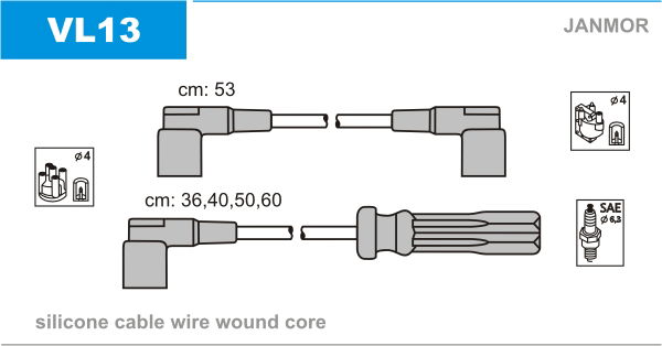 Zündleitungssatz Janmor VL13 von Janmor