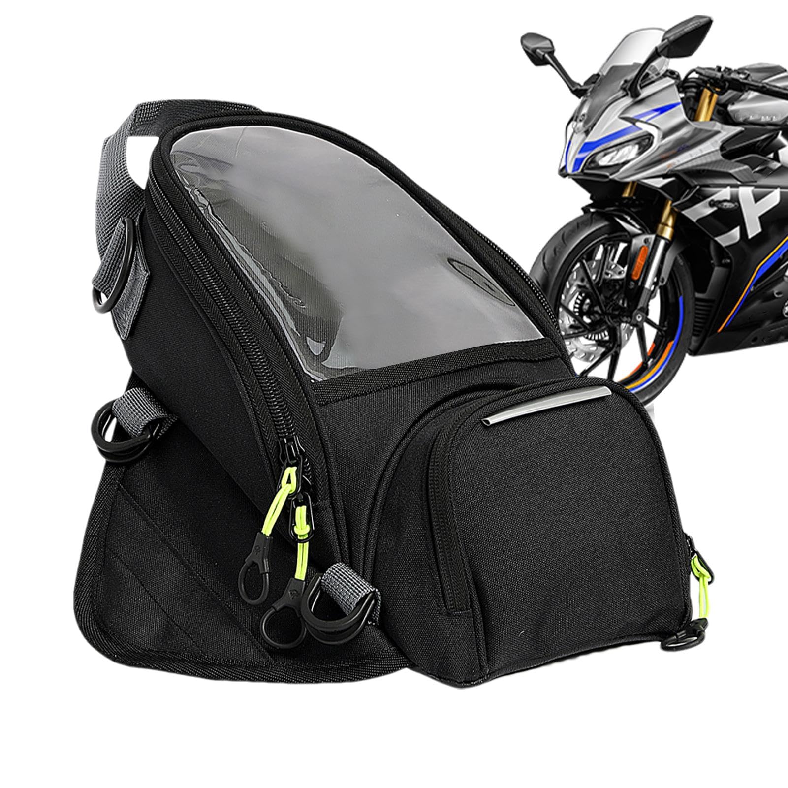 Tanktaschen für Motorräder, magnetische Tanktasche für Motorrad – Navigationstasche für Motorradtank, magnetische Navigationstasche für Motorradtank, wasserdichte Tanktasche für von Janurium