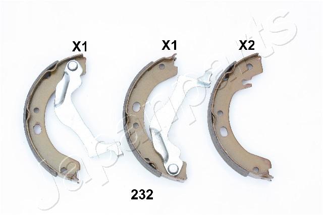 Bremsbackensatz, Feststellbremse hinten Japanparts GF-232AF von Japanparts