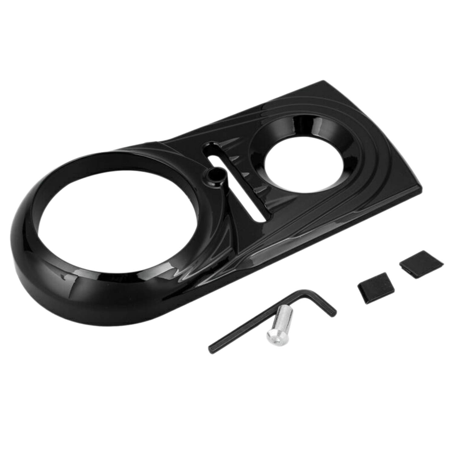 Jasaly Motorrad Armaturenbrett Einsatz Abdeckung Trim Case für Softail FXS Dyna 1993-2015 von Jasaly