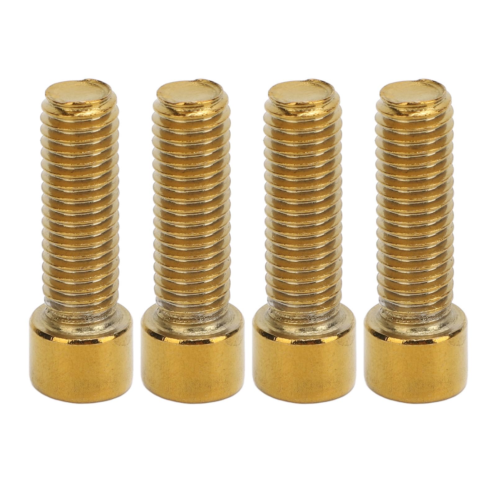 4er-Pack M8 X 32 Mm Motorrad-Lenkerschraube, Hochharter Edelstahl, Eloxiert, Ersatz für Aprilia SR GT200 GT125 (Gold) von Jauarta