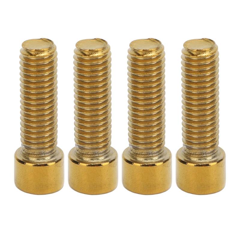 4er-Pack M8 X 32 Mm Motorrad-Lenkerschraube, Hochharter Edelstahl, Eloxiert, Ersatz für Aprilia SR GT200 GT125 (Gold) von Jauarta